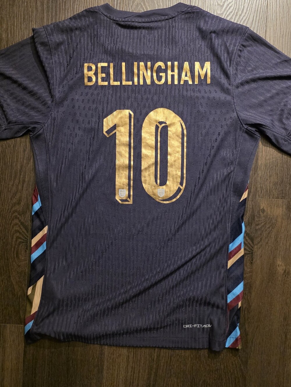 'Bellingham #10 Dark NAVY England Away Jersey Player Version